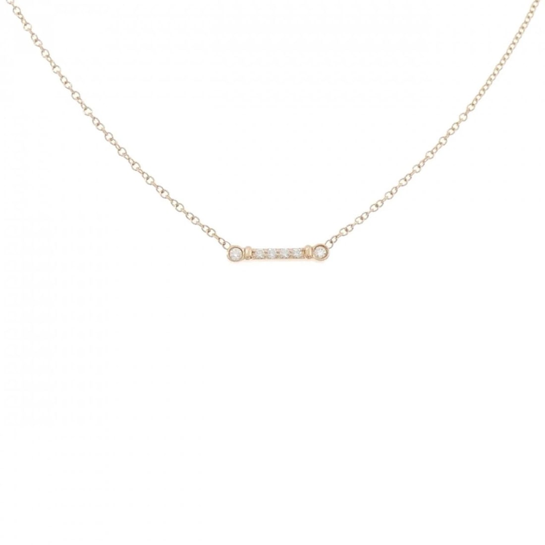 TIFFANY & CO. FLEUR DE LIS STEM NECKLACE: TIFFANY & Co. Fleur de Lis Stem Necklace Brand: TIFFANY&Co. Type/Style: TIFFANY&Co. Necklace Material: 750 Pink Gold, Main Stone Natural Color: Pink Gold Size: 41cm Pendant length approx. x width