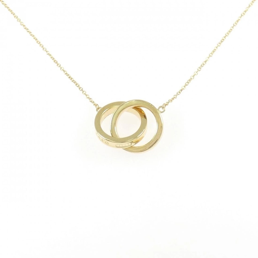 TIFFANY & CO. INTERLOCKING NECKLACE: TIFFANY & Co. Interlocking Necklace Brand: TIFFANY&Co. Type/Style: TIFFANY&Co. Necklace Material: 750 yellow gold, Color: yellow gold Size: 41cm Max width approx.: 14.2mm Chain maximum width approx.: 