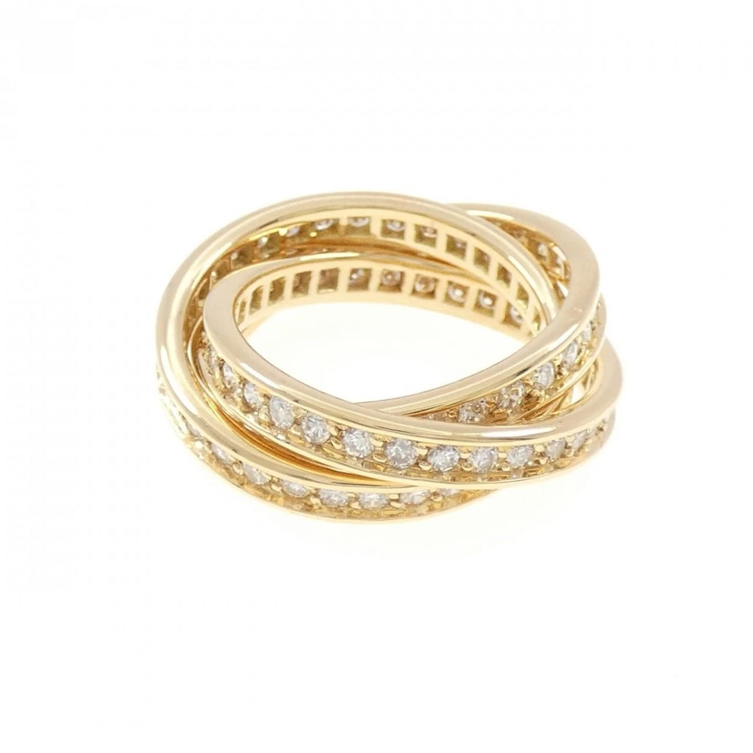 CARTIER THREE BANGLE RING: Cartier Three Bangle Ring Brand: CARTIER Type/Style: Cartier Ring Material: 750 yellow gold, Main Stone Natural Color: yellow gold Size: US6 1/4(52) Accessories: None Accessories Notice: When