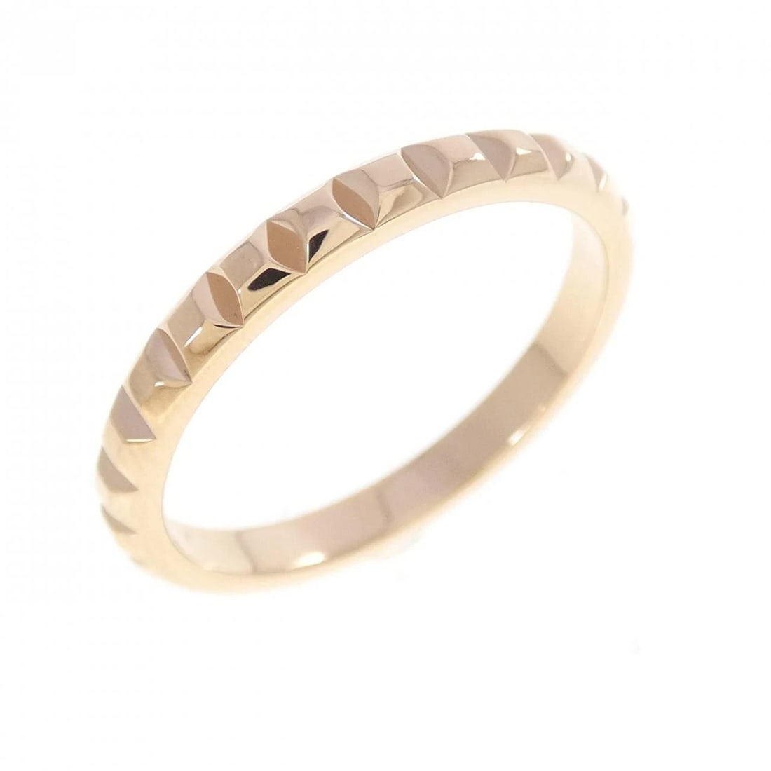 BOUCHERON CLOU DE PARIS MEDIUM RING: Boucheron Clou de Paris Medium Ring Brand: Boucheron Type/Style: Boucheron Ring Material: 750 Pink Gold, Color: Pink Gold Size: US9 1/4(60) Accessories: None Accessories Notice: When purch