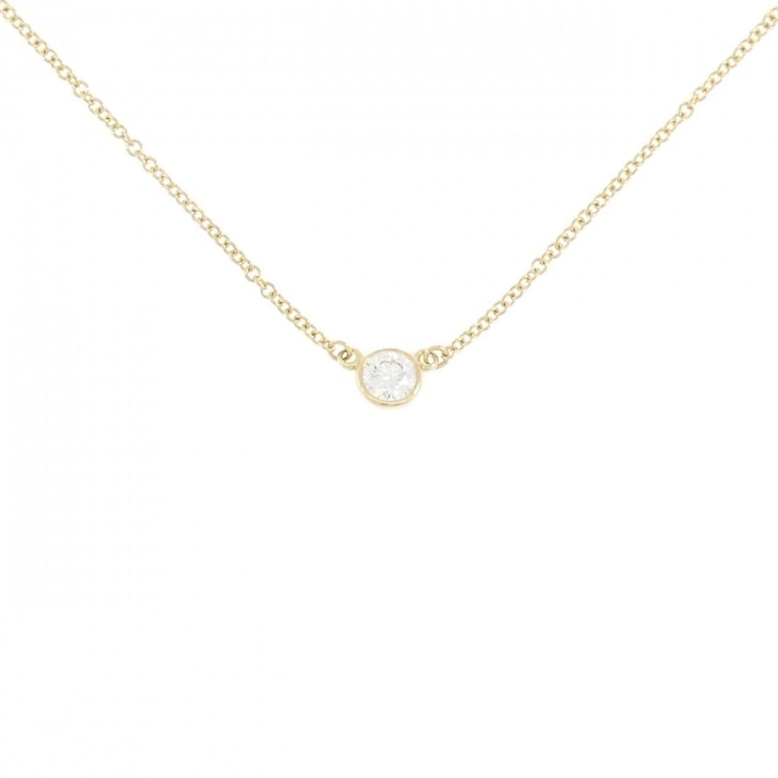 TIFFANY & CO. BY THE YARD NECKLACE: TIFFANY & Co. By the Yard Necklace Brand: TIFFANY&Co. Type/Style: TIFFANY&Co. Necklace Material: 750 yellow gold, Main Stone Natural Color: Yellow Gold Size: 41cm Diameteraround: 4.2mm Chain maximum