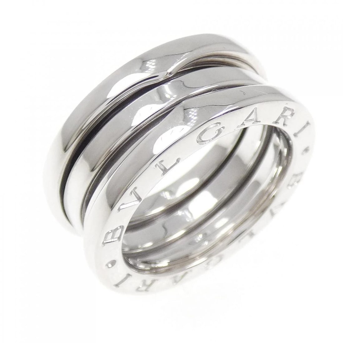 BVLGARI B.ZERO1 3-BAND RING: Bvlgari B.zero1 3-Band Ring Brand: BVLGARI Type/Style: Bulgari Ring Material: 750 white gold, Color: white gold Size: US5 1/4(50) Accessories: None Accessories Notice: When purchasing pre-owned
