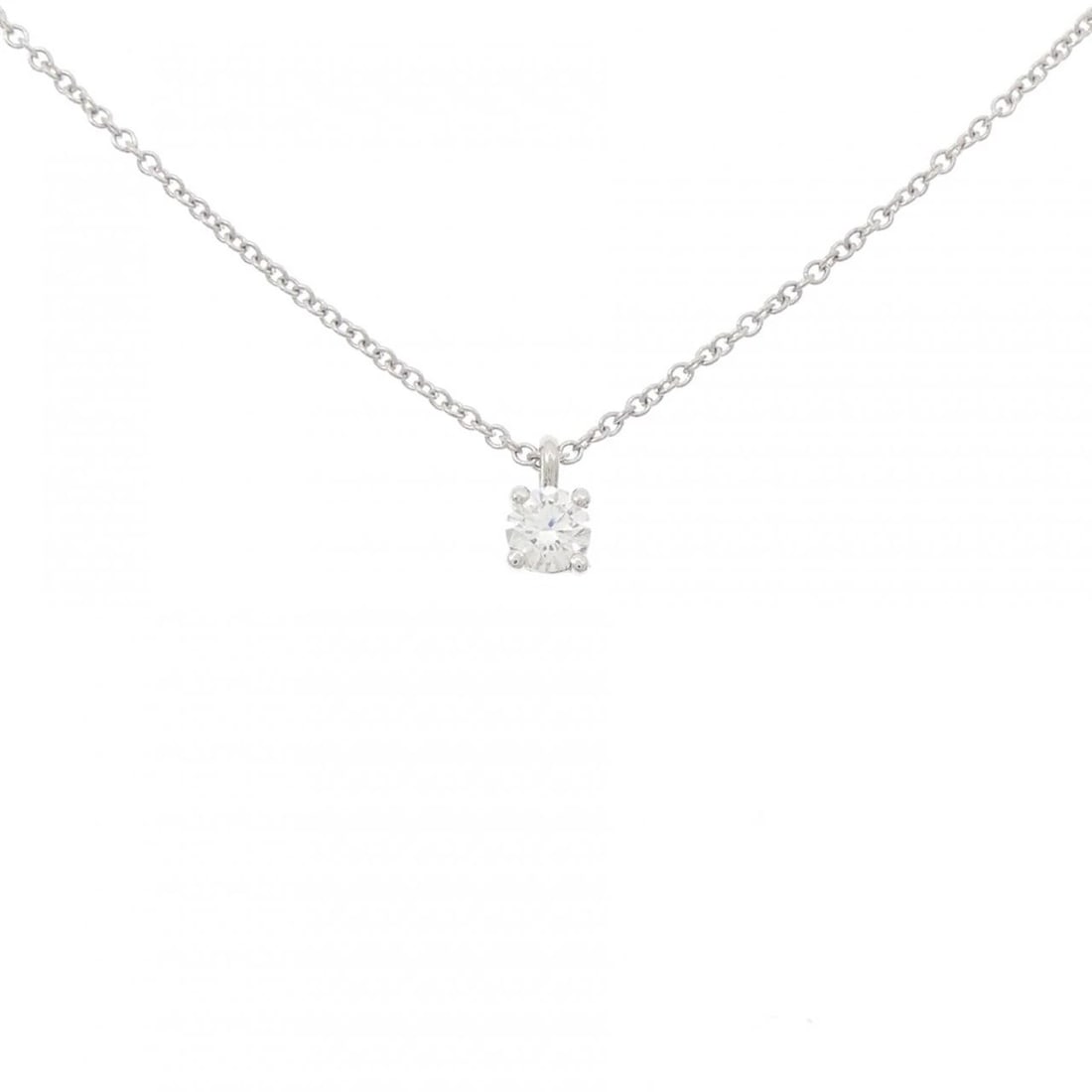 TIFFANY&CO. SOLITAIRE NECKLACE: TIFFANY&Co. Solitaire Necklace Brand: TIFFANY&Co. Type/Style: TIFFANY&Co. Necklace Material: Platinum950, Main Stone Natural Color: Platinum Size: 41cm Pendant length approx. x width approx.: