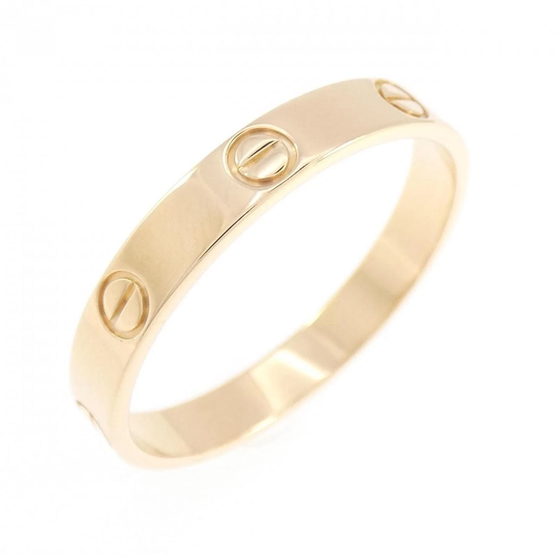 CARTIER MINI LOVE RING: Cartier Mini Love Ring Brand: CARTIER Type/Style: Cartier Ring Material: 750 yellow gold, Color: Yellow Gold Size: US10 3/4(64) Accessories: None Accessories Notice: When purchasing pre-ow