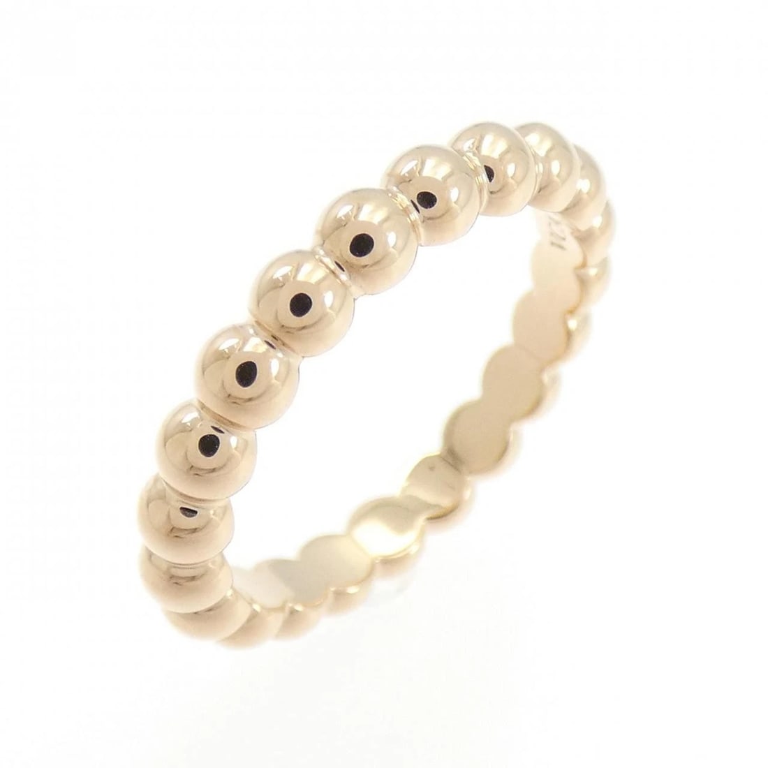 VAN CLEEF & ARPELS PERLEE MEDIUM RING: Van Cleef & Arpels Perlee Medium Ring Brand: Van Cleef & Arpels Type/Style: Van Cleef & Arpels Ring Material: 750 Pink Gold, Color: Pink Gold Size: US3 3/4(46) Accessories: None Accessories Notice: