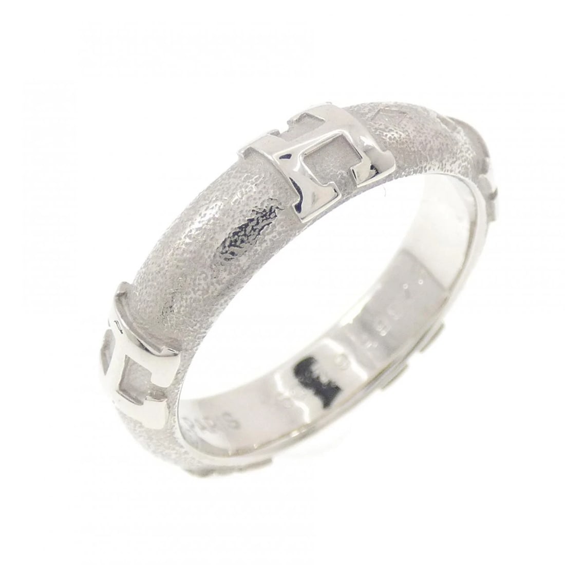 HERMES FIDELITE RING: Hermes Fidelite Ring Brand: HERMES Type/Style: Hermes Ring Material: 750 white gold, Color: white gold Size: US5(49) Accessories: None Accessories Notice: When purchasing pre-owned goods, please