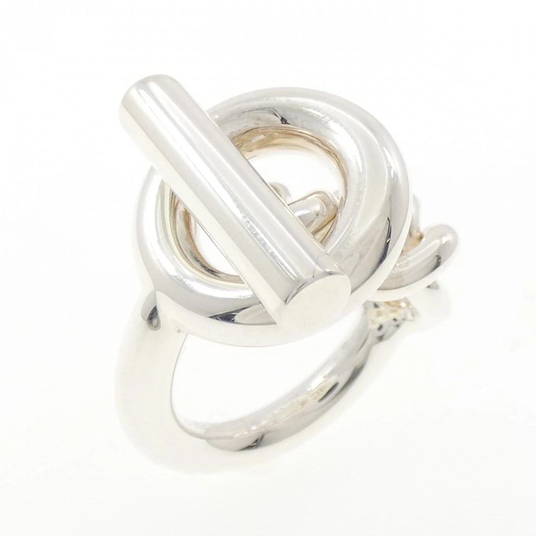 HERMES CROISETTE RING: Hermes Croisette Ring Brand: HERMES Type/Style: Hermes Ring Material: 925Silver, Color: Silver Size: US6 1/4(52) Accessories: None Accessories Notice: When purchasing pre-owned goods, plea