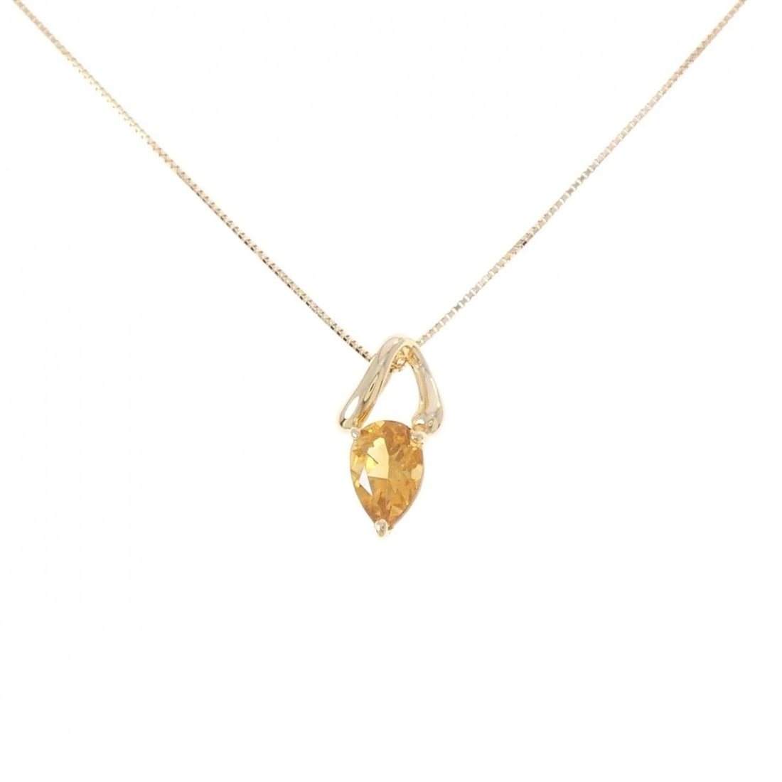 TASAKI CITRINE NECKLACE: Tasaki Citrine Necklace Brand: TASAKI Type/Style: Tasaki Necklace Material: K18 yellow gold, Color: yellow gold Size: 45cm Pendant length approx. x width approx.: 17.7mmx9.1mm Chain maximum width