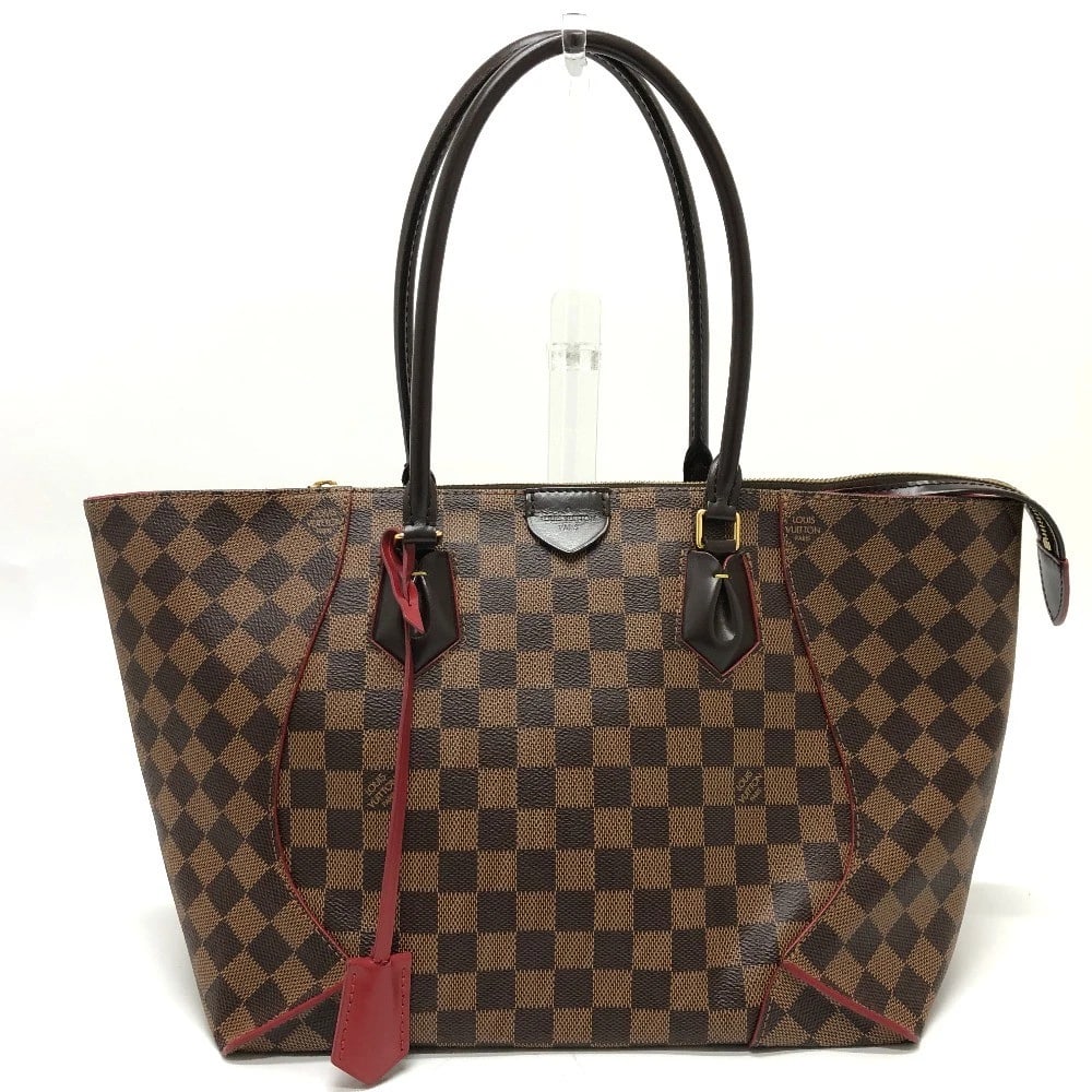 LOUIS VUITTON DAMIER KAYSA TOTE MM BAG: LOUIS VUITTON Damier Kaysa Tote MM bag Brand: LOUIS VUITTON Type/Style: Shoulder Bag Material: Damier Canvas Color: Ebene / BrownxGoldHardware Size: W11.4xH9.8xD6.3inch / W29cmxH25cmxD16cm Handle: 20.
