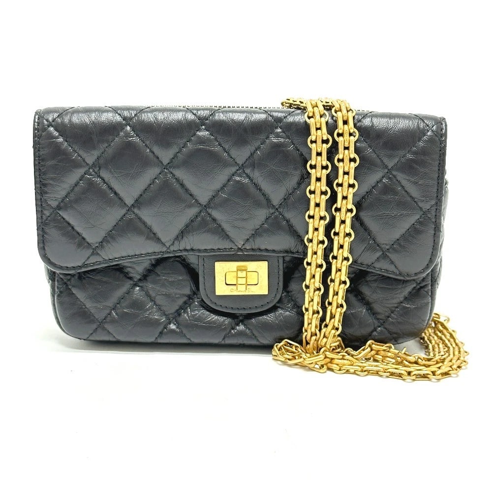 CHANEL MADEMOISELLE MATELASSE CHAIN WALLET SHOULDER BAG: CHANEL Mademoiselle Matelasse Chain wallet shoulder bag Brand: CHANEL Type/Style: Shoulder Bag Material: Calfskin Color: Black x Gold Hardware Size: W6.7xH3.9xD1.6inch / W17cmxH10cmxD4cm Accessori