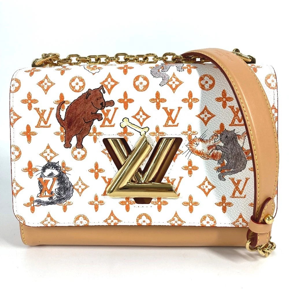 LOUIS VUITTON MONOGRAM CATGRAM CROSSBODY SHOULDER BAG: LOUIS VUITTON Monogram Catgram Crossbody Shoulder Bag Brand: LOUIS VUITTON Type/Style: Shoulder Bag Material: Monogram Canvas Color: Blanc / White Size: W9.1xH6.7xD3.5inch / W23cmxH17cmxD9cm Acces