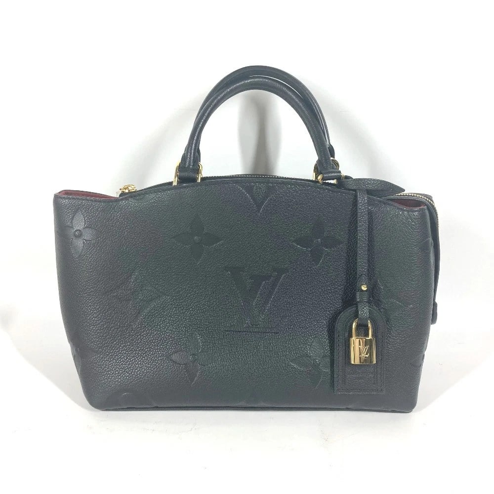 LOUIS VUITTON MONOGRAMEMPREINTE PETIT PALAIS PM BAG: LOUIS VUITTON MonogramEmpreinte Petit Palais PM Bag Brand: Louis Vuitton Type/Style: Hand Bag Material: MonogramEmpreinteLeather Color: Noir / Black Size: W11.4xH7.1xD4.9inch / W29cmxH18cmxD12.5cm