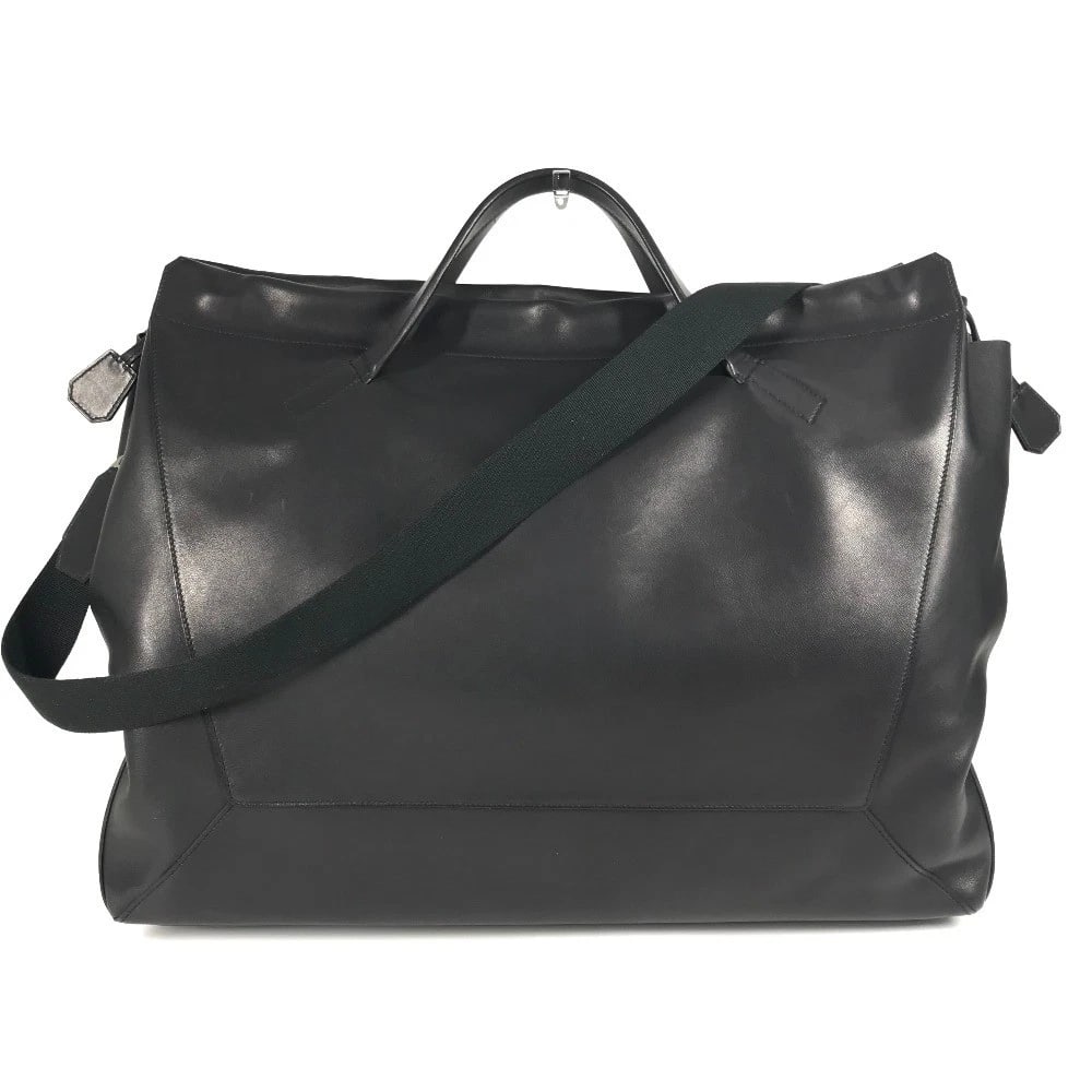 HERMES NOUVEAU CABAS 50 2WAY HAND BAG: HERMES Nouveau Cabas 50 2WAY Hand Bag Brand: HERMES Type/Style: Duffle Bag Material: Swift Color: Black Size: W20.3xH15.7xD5.3inch / W51.5cmxH40cmxD13.5cm Accessories: None Accessories Notice: When