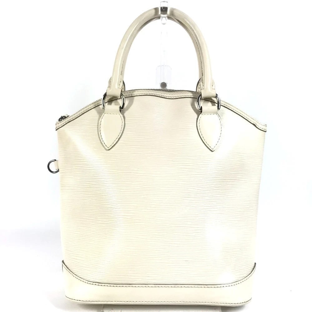 LOUIS VUITTON EPI LOCKITPM TOTE BAG HAND BAG: LOUIS VUITTON Epi LockitPM Tote Bag Hand Bag Brand: Louis Vuitton Type/Style: Hand Bag Material: Epi Leather Color: Ivoire / White Size: W9.3xH10.8xD4.3inch / W23.5cmxH27.5cmxD11cm Accessories: None