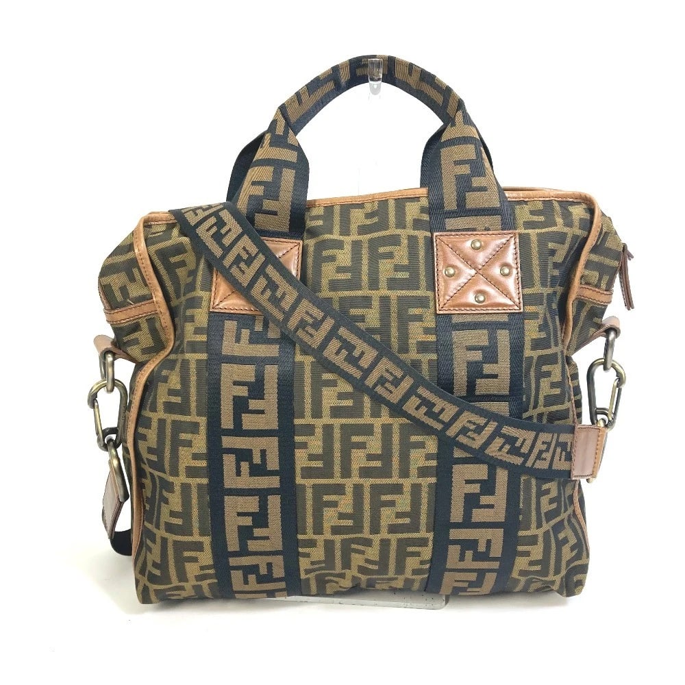 FENDI ZUCCA FF PATTERN HAND BAG - 2