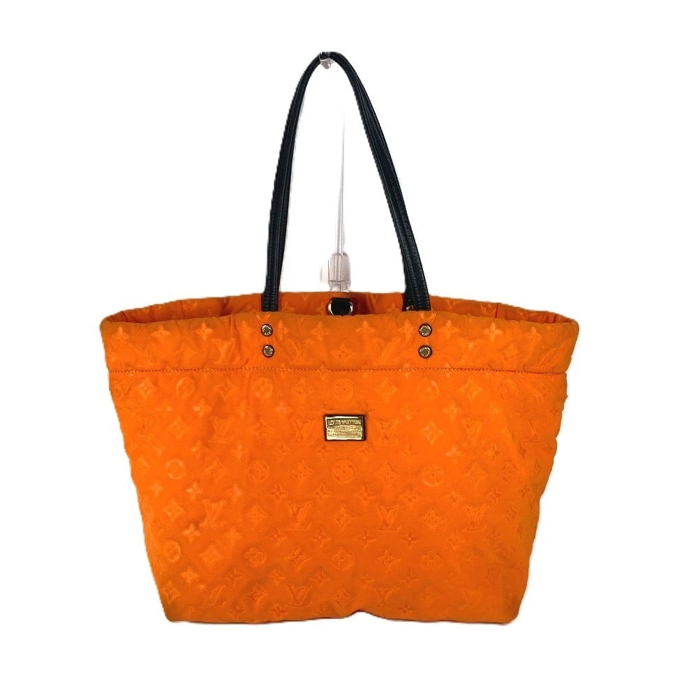 LOUIS VUITTON CRUISE LINE SCUBA MM SHOULDER BAG: LOUIS VUITTON Cruise Line Scuba MM Shoulder bag Brand: LOUIS VUITTON Type/Style: Shoulder Bag Material: Microfiber Color: Orange Size: W12.6xH12.0xD7.9inch / W32cmxH30.5cmxD20cm Accessories: None