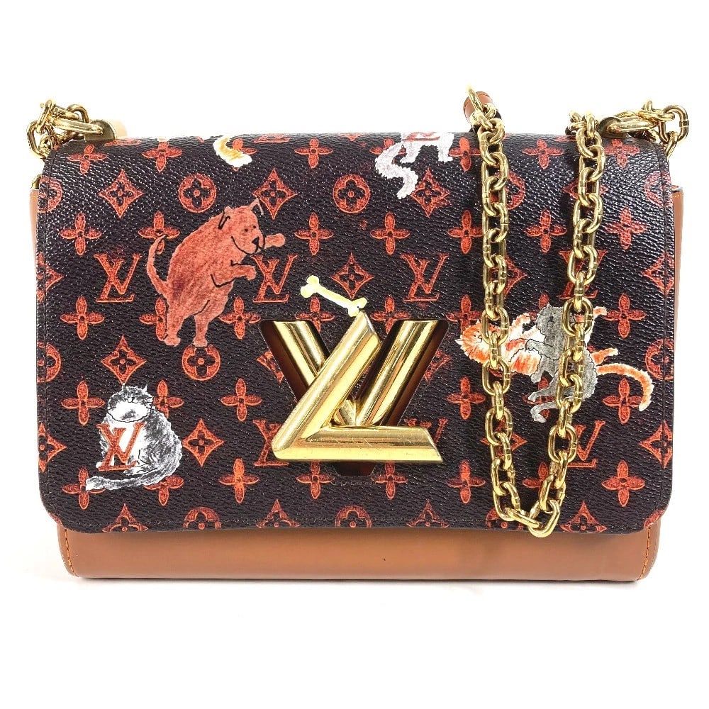 LOUIS VUITTON MONOGRAM CATGRAM CROSSBODY SHOULDER BAG: LOUIS VUITTON Monogram Catgram Crossbody Shoulder Bag Brand: Louis Vuitton Type/Style: Shoulder Bag Material: MonogramCanvas / Leather Color: Brown/Orange Size: W8.9xH6.7inch / W22.5cmxH17cm