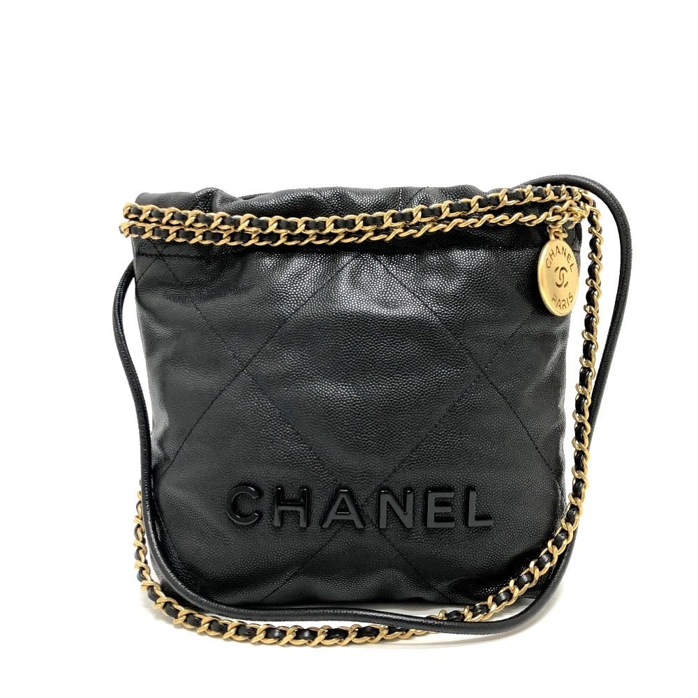 CHANEL MATELASSE SO BLACK MINI 2WAY HANDBAG SHOULDER BAG (1 of 10)