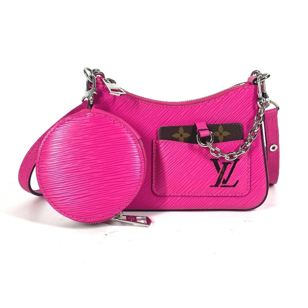 LOUIS VUITTON EPI MARERINI CROSSBODY BAG 2WAY BAG: LOUIS VUITTON Epi Marerini Crossbody Bag 2WAY Bag Brand: LOUIS VUITTON Type/Style: Shoulder Bag Material: Epi Leather Color: rose miami / pink Size: W7.7xH4.3xD2.4inch / W19.5cmxH11cmxD6cm