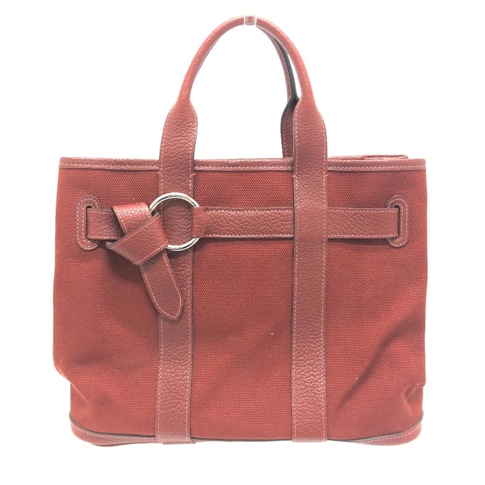 HERMES PETITE LETTUCE BAG TOTE BAG: HERMES Petite lettuce Bag Tote Bag Brand: HERMES Type/Style: Tote Bag Material: Canvas Leather Color: Bordeaux Size: W11.6xH8.7xD5.3inch / W29.5cmxH22cmxD13.5cm Handle: 11.4inch / 29cm Accessories: