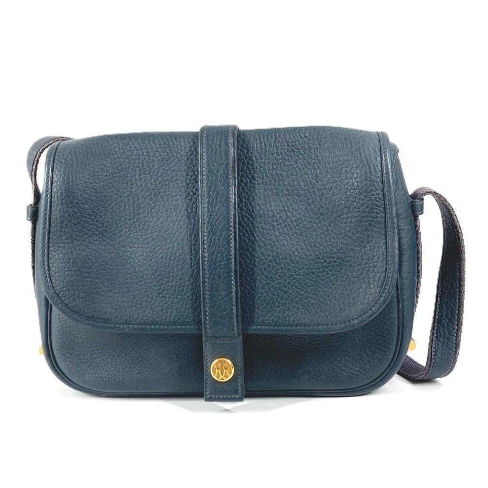 HERMES LOGO NOUMEA SHOULDER BAG HAND BAG DRAWSTRING SHOULDER BAG: HERMES Logo Noumea Shoulder Bag Hand Bag Drawstring Shoulder Bag Brand: HERMES Type/Style: Shoulder Bag Material: Leather Color: Navy Size: W10.6xH8.1xD3.1inch / W27cmxH20.5cmxD8cm Accessories: None