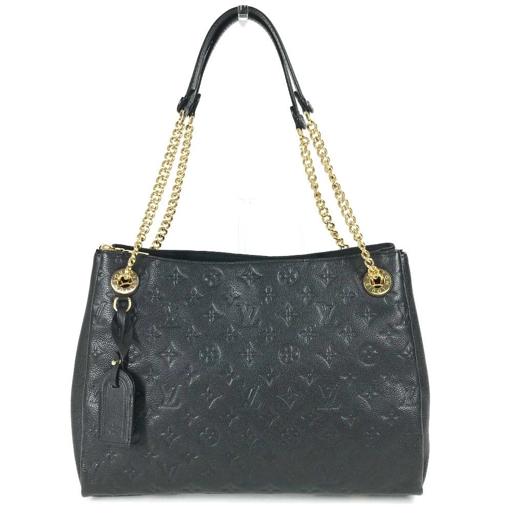 LOUIS VUITTON MONOGRAMEMPREINTE SURENNE MM SHOULDER BAG: LOUIS VUITTON MonogramEmpreinte Surenne MM Shoulder Bag Brand: LOUIS VUITTON Type/Style: Shoulder Bag Material: MonogramEmpreinteLeather Color: Noir / Black Size: W12.0xH9.8xD4.5inch / W30.5cmxH25cmxD