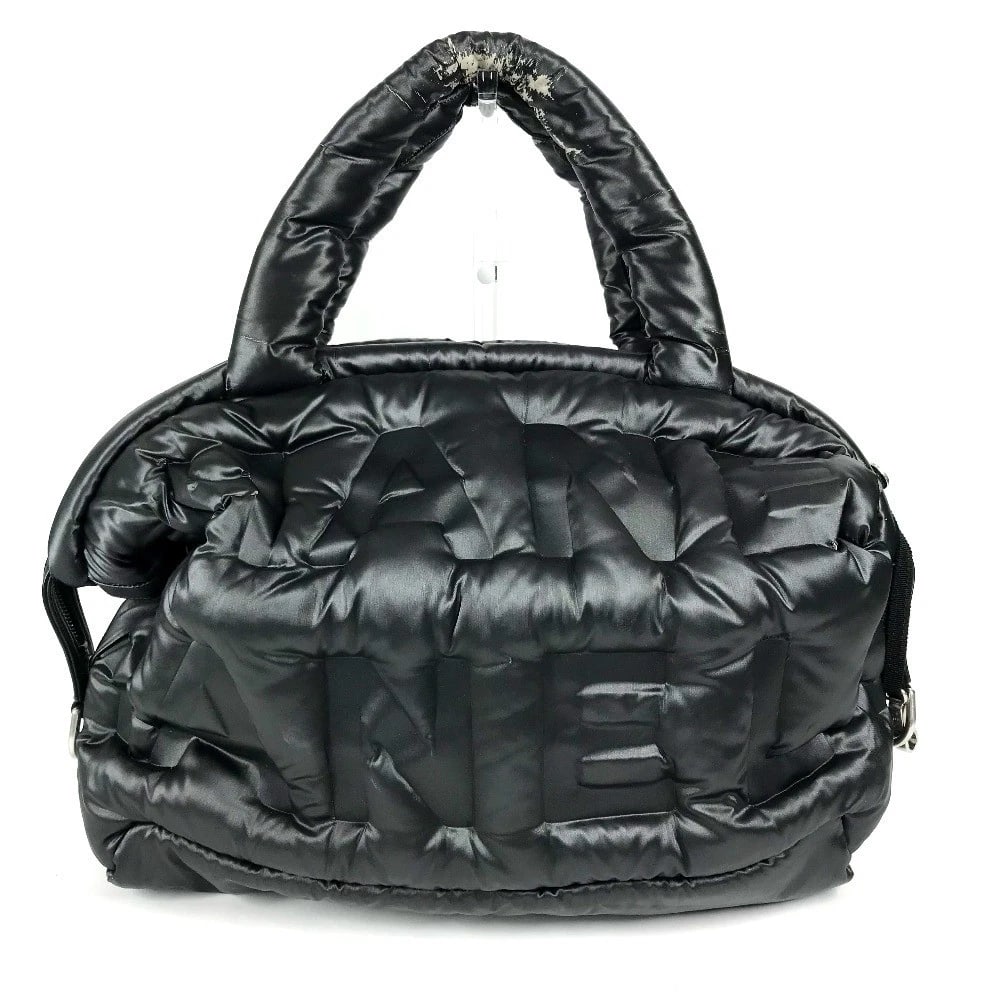 CHANEL 2WAY SHOULDER BAG COCONEIGE LOGO SHOULDER BAG: CHANEL 2WAY shoulder bag CocoNeige logo Shoulder Bag Brand: CHANEL Type/Style: Duffle Bag Material: Nylon Color: Black Size: W15.9xH10.6xD8.7inch / W40.5cmxH27cmxD22cm Accessories: None Ac