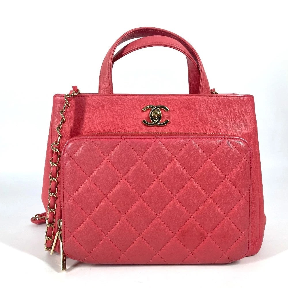 CHANEL CC MARK MATELASSE AFFINITY SMALL TOTE BAG: CHANEL CC Mark Matelasse affinity small Tote Bag Brand: CHANEL Type/Style: Shoulder Bag Material: Caviar Leather Color: pink x Gold Hardware Size: W9.8xH8.1xD4.5inch / W25cmxH20.5cmxD11.5cm Access