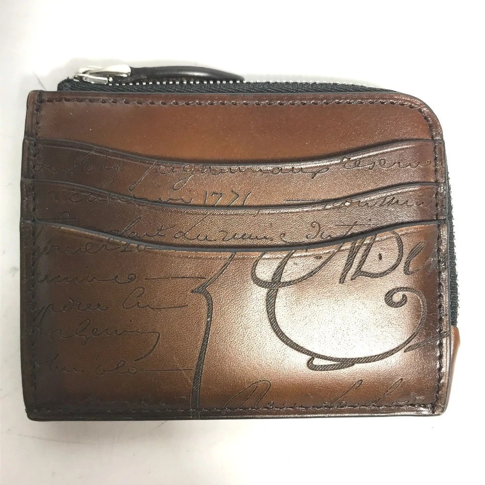 BERLUTI COMPACT WALLET COIN COMPARTT CALLIGRAPHY COIN PURSE (1 of 5)