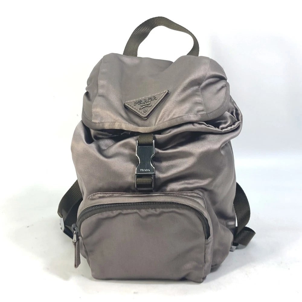 PRADA LOGO PLATE TRIANGLE LOGO PLATE BAG BACKPACK (1 of 3)