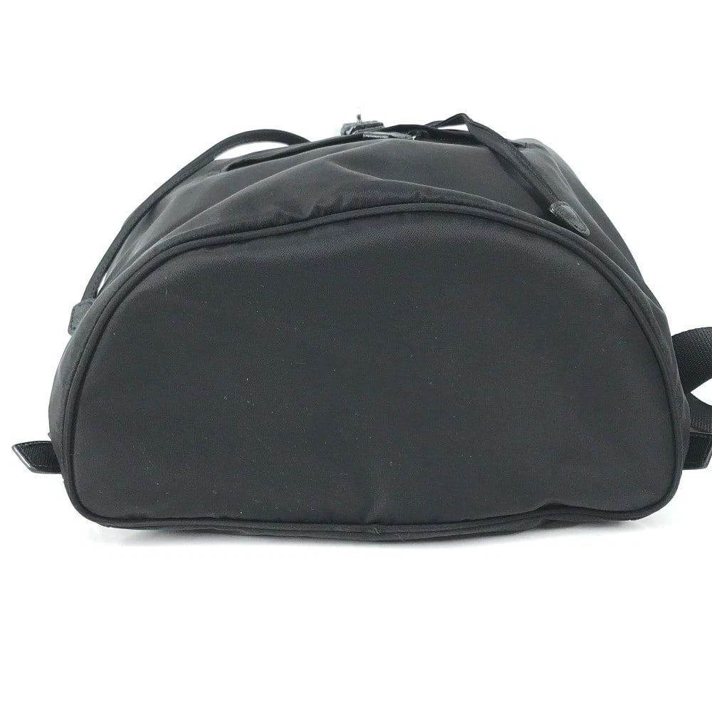 PRADA LOGO PLATE TRIANGLE LOGO BACKPACK BAG - 5