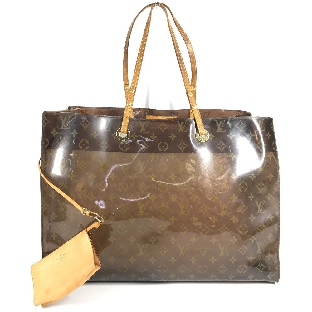 LOUIS VUITTON MONOGRAMVINYL CABAS CRUISE SHOULDER BAG: LOUIS VUITTON MonogramVinyl Cabas Cruise Shoulder Bag Brand: Louis Vuitton Type/Style: Tote Bag Material: Vinyl Color: Brown Size: W18.5xH12.8xD7.9inch / W47cmxH32.5cmxD20cm Accessories: None