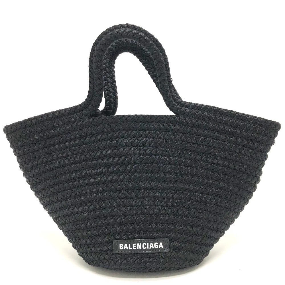 BALENCIAGA LOGO IBIZA SMALL BAG HAND BAG NYLON: BALENCIAGA logo Ibiza Small Bag Hand Bag Nylon Brand: BALENCIAGA Type/Style: Hand Bag Material: Nylon / Lambskin Leather Color: BlackxSilverHardware Size: W13.8xH7.1xD4.7inch / W35cmxH18cmxD12cm