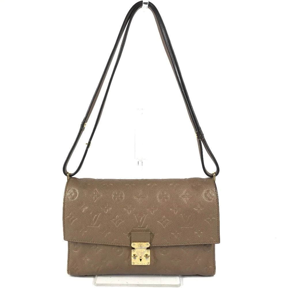 LOUIS VUITTON MONOGRAMEMPREINTE FASCINANT 2-WAY HANDBAG: LOUIS VUITTON MonogramEmpreinte Fascinant 2-Way Handbag Brand: Louis Vuitton Type/Style: Shoulder Bag Material: MonogramEmpreinteLeather Color: Avane / Brown Size: W10.4xH7.3xD1.8inch /