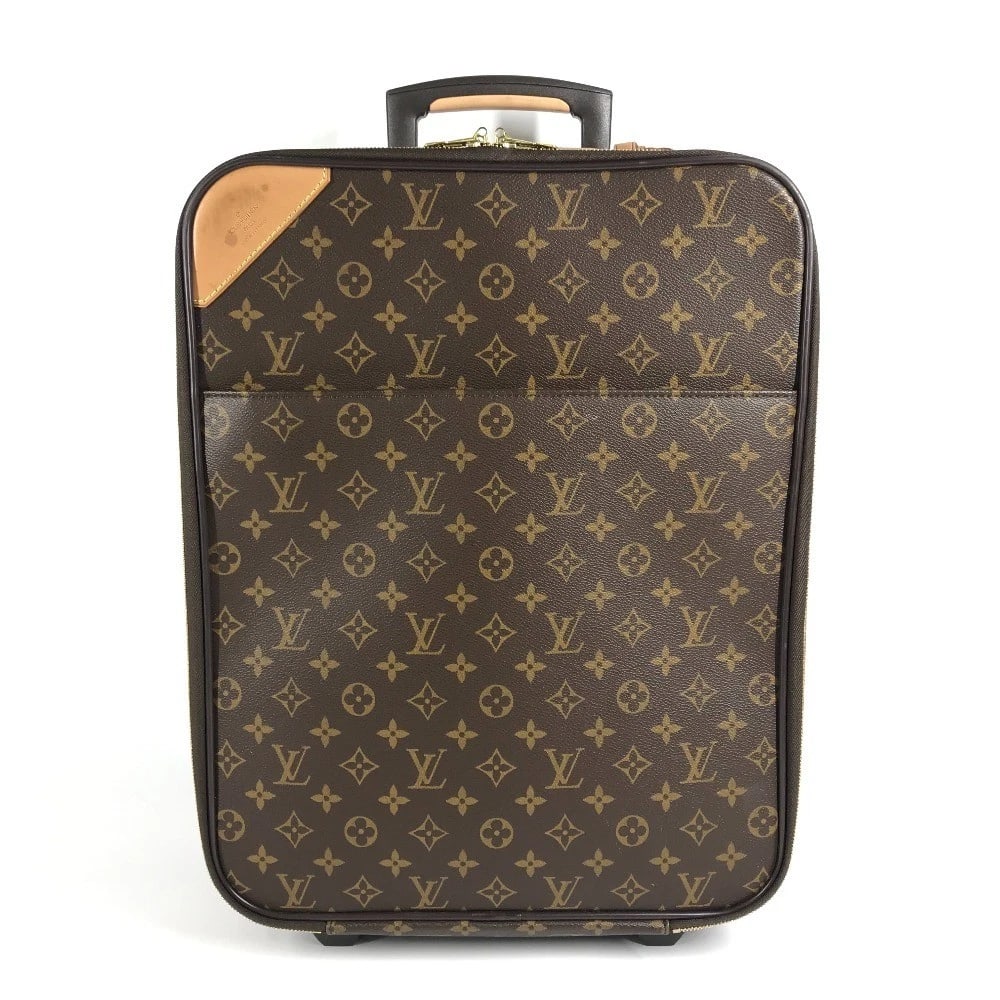 LOUIS VUITTON MONOGRAM PEGASE TRAVEL BAG CARRY BAG: LOUIS VUITTON Monogram Pegase travel bag Carry Bag Brand: LOUIS VUITTON Type/Style: Carry Bag Material: Monogram Canvas Color: Brown Size: W17.1xH13.2xD6.1inch / W43.5cmxH33.5cmxD15.5cm Accessories: