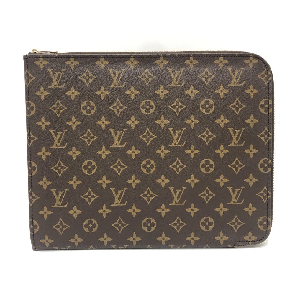 LOUIS VUITTON POSH-DOCUT DOCUT CASE CLUTCH BAG: LOUIS VUITTON Posh-Docut Docut Case Clutch bag Brand: LOUIS VUITTON Type/Style: Clutch bag Material: None Color: Brown Size: W13.0xH10.6xD0.4inch / W33cmxH27cmxD1cm Accessories: None Accessories
