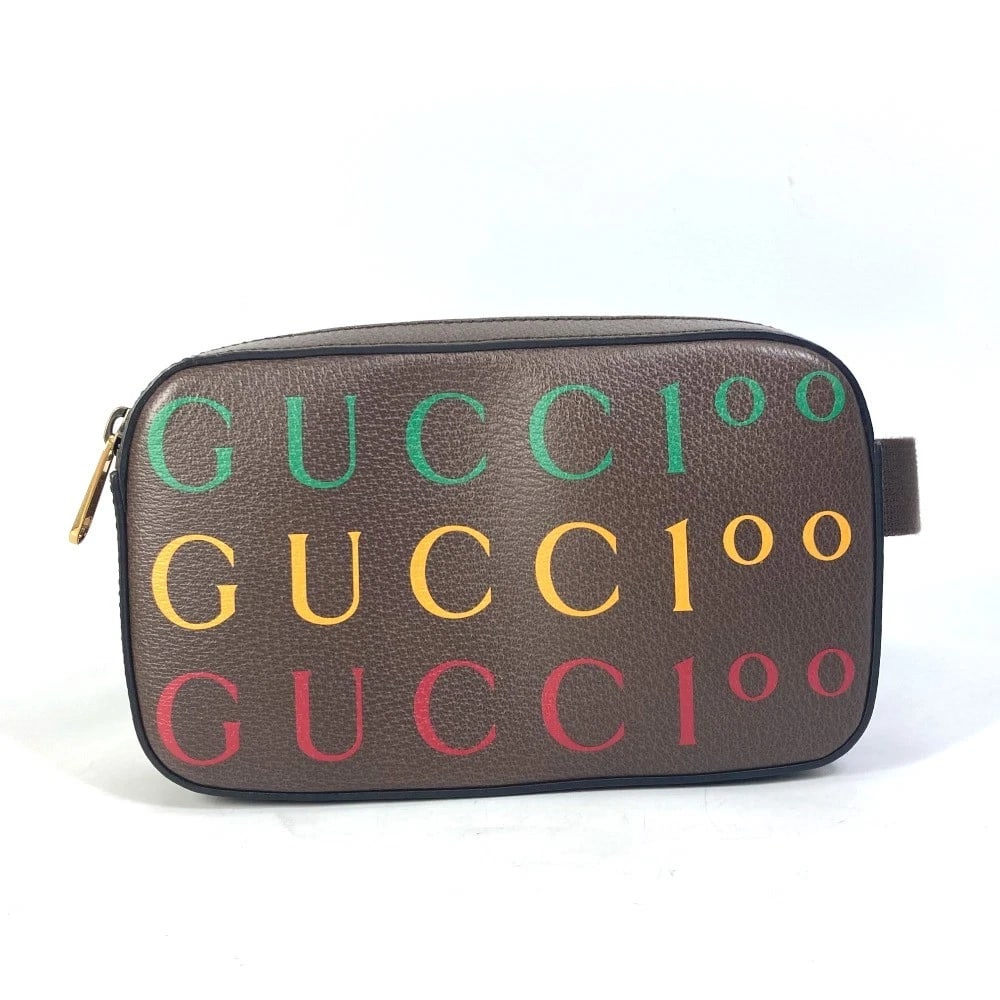 GUCCI BELT BAG ANNIVERSARY LOGO SHOULDER BAG: GUCCI belt bag anniversary logo Shoulder Bag Brand: GUCCI Type/Style: body bag Material: Leather Color: Brown Size: W9.3xH5.5xD2.0inch / W23.5cmxH14cmxD5cm Accessories: None Accessories Not