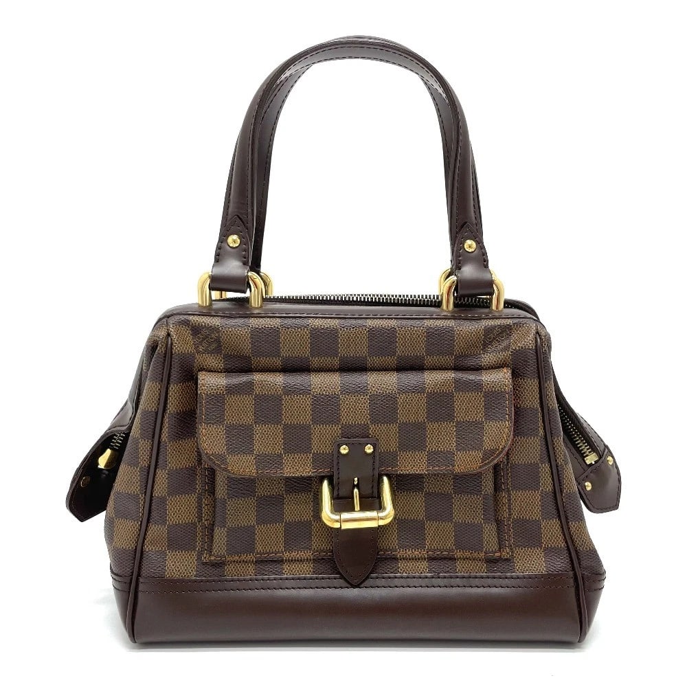 LOUIS VUITTON DAMIER KNIGHTSBRIDGE TOP HANDLE HAND BAG: LOUIS VUITTON Damier Knightsbridge Top handle Hand Bag Brand: LOUIS VUITTON Type/Style: Hand Bag Material: Damier Canvas / Leather Color: Ebene / Brown Size: W9.7xH7.9xD5.5inch / W24.7cmxH20cmxD14cm