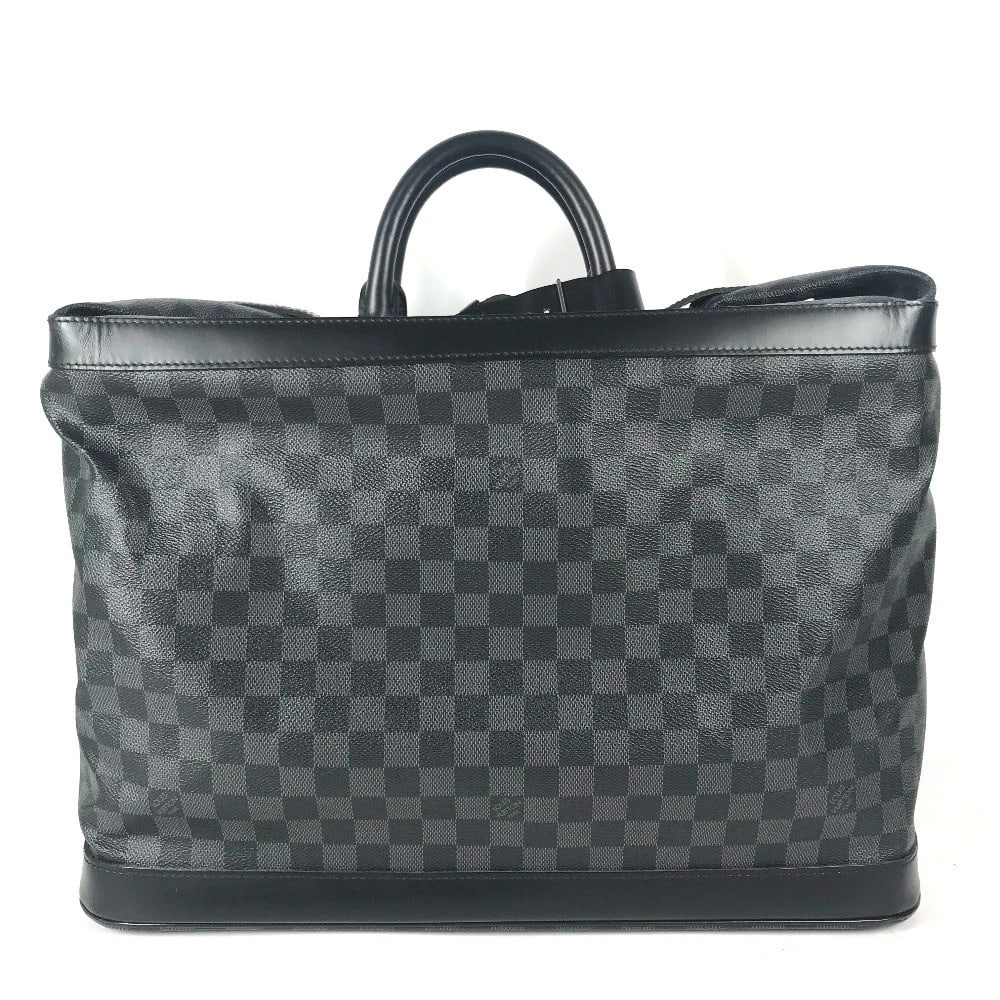 LOUIS VUITTON DAMIER GRAPHITE GRIMO TRAVEL BAG: LOUIS VUITTON Damier Graphite Grimo Travel Bag Brand: LOUIS VUITTON Type/Style: Duffle Bag Material: DamierGraphiteCanvas Color: Black Size: W17.5xH11.8xD10.0inch / W44.5cmxH30cmxD25.5cm Accessories: