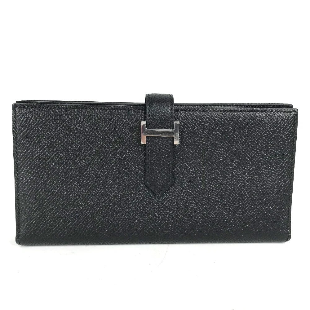 HERMES H LOGO BEARN SOUFFLE 2-FOLD LONG WALLET (1 of 5)
