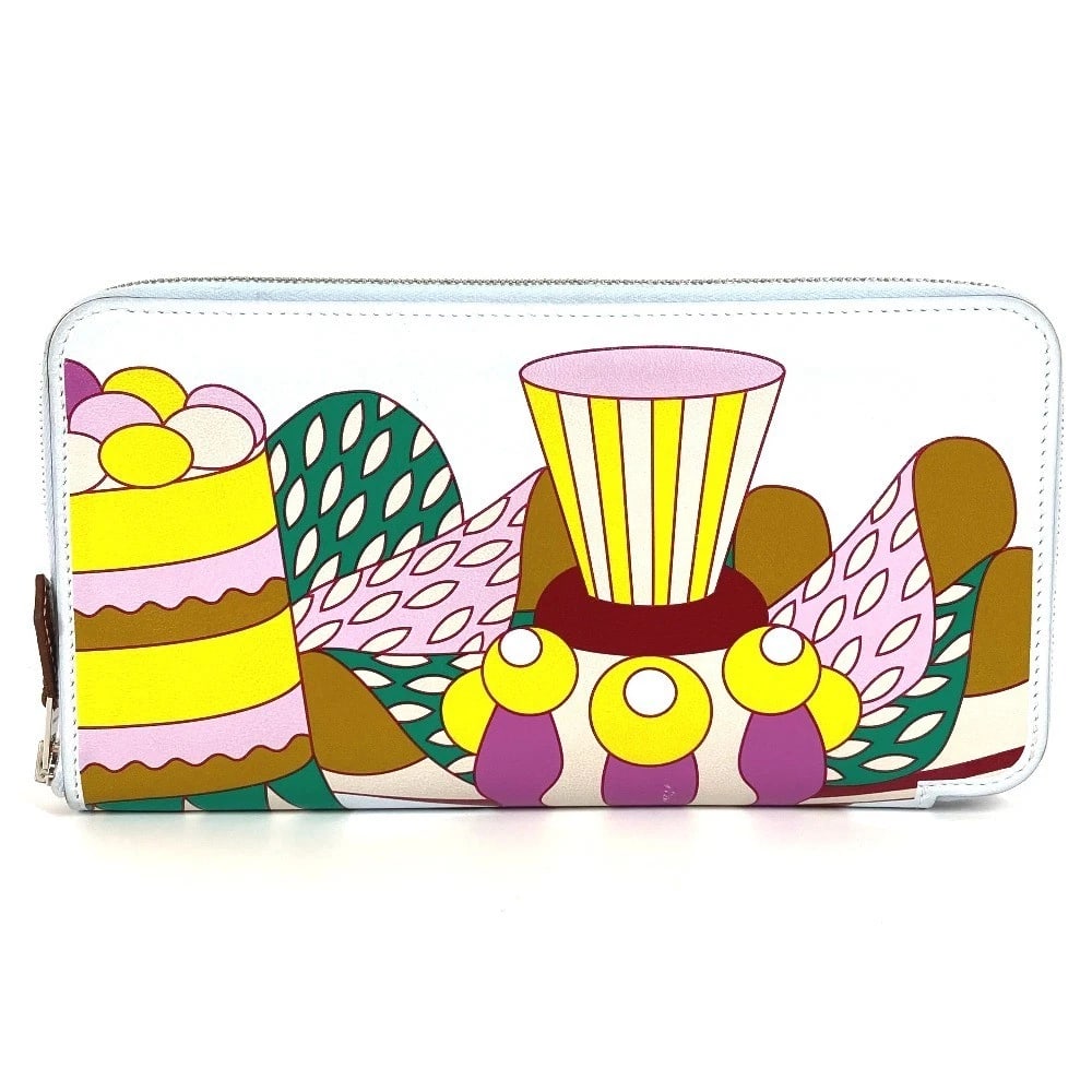 HERMES AZAP LONG SILK-IN LONG LA PATISSERIE ZIP AROUND LONG WALLET: HERMES Azap Long Silk-In Long La Patisserie Zip Around Long Wallet Brand: HERMES Type/Style: Long Wallet Material: Swift Color: Multicolore Size: W7.9xH4.1inch / W20cmxH10.5cm Accessories: None