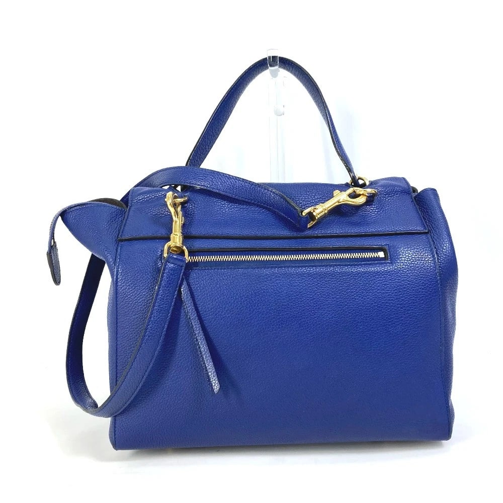 CELINE HAND BAG BELT BAG BAG 2WAY BAG SHOULDER BAG: CELINE Hand Bag Belt bag Bag 2WAY bag Shoulder Bag Brand: CELINE Type/Style: Shoulder Bag Material: Leather Color: Blue Size: W10.6xH8.5xD6.3inch / W27cmxH21.5cmxD16cm Accessories: None Accessories
