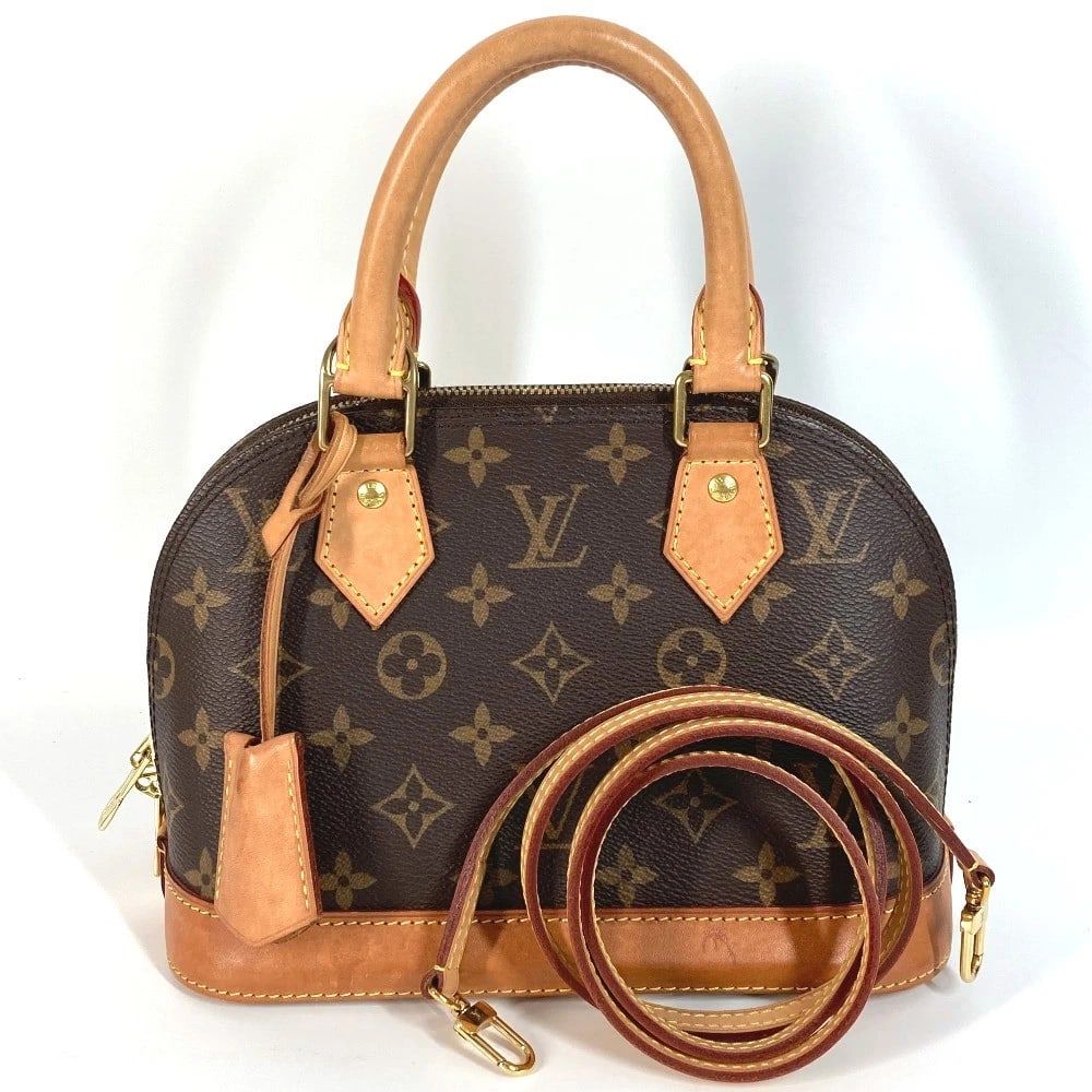 LOUIS VUITTON MONOGRAM ALMA BB CROSSBODY 2WAY HAND BAG: LOUIS VUITTON Monogram Alma BB Crossbody 2Way Hand Bag Brand: LOUIS VUITTON Type/Style: Shoulder Bag Material: Monogram Canvas Color: Brown Size: W9.3xH6.7xD4.5inch / W23.5cmxH17cmxD11.5cm Accesso