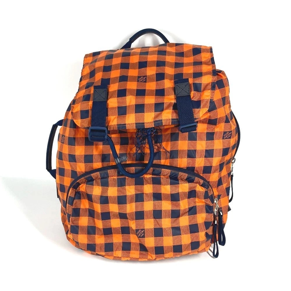 LOUIS VUITTON DAMIER-ADVENTURE ADVENTURE LIGHT PACK BAG: LOUIS VUITTON Damier-Adventure Adventure Light pack Bag Brand: LOUIS VUITTON Type/Style: Backpack Material: Nylon Color: Orange / Navy Size: W12.8xH17.7xD7.1inch / W32.5cmxH45cmxD18cm Accessories: