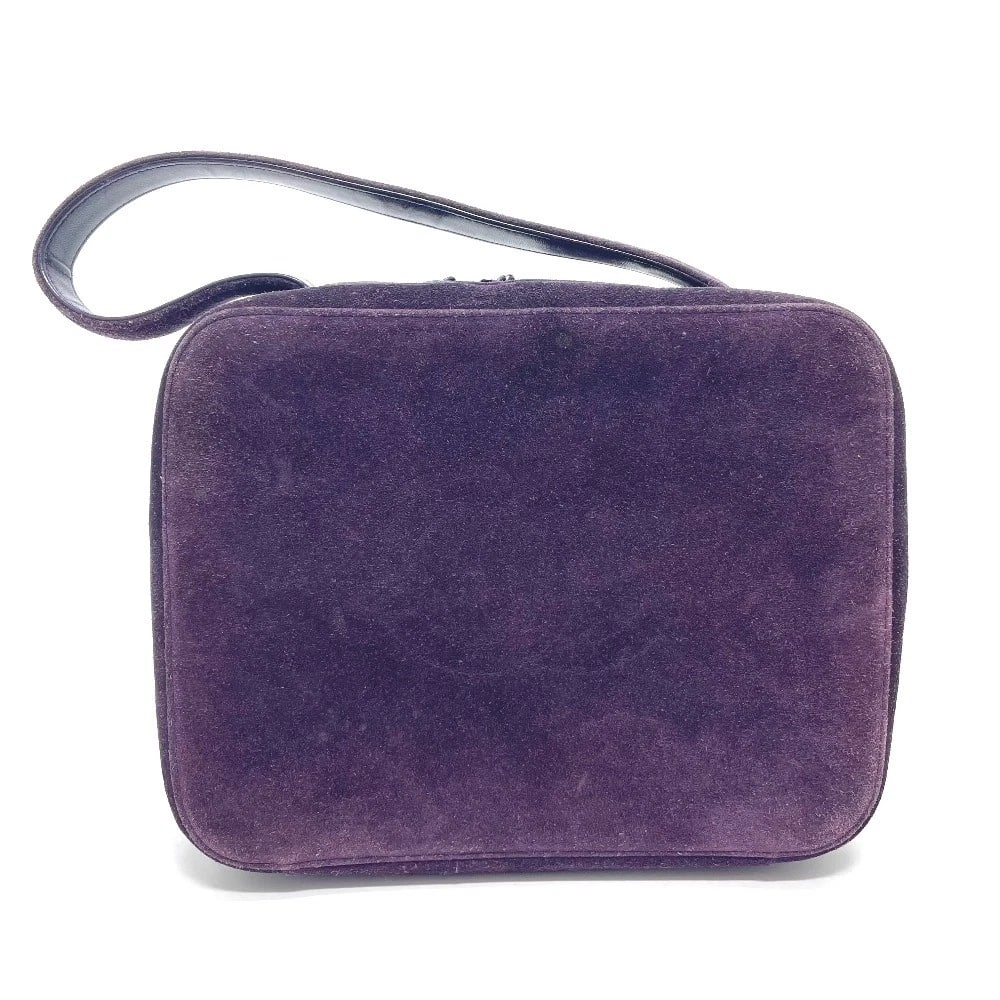 CHANEL CC SQUARE BAG FASHION ACCESSORY HANDBAG: CHANEL CC Square bag Fashion accessory handbag Brand: CHANEL Type/Style: Hand Bag Material: suede Color: purple Size: W9.4xH7.5xD3.1inch / W24cmxH19cmxD8cm Handle: 15.7inch / 40cm Accessories: Non