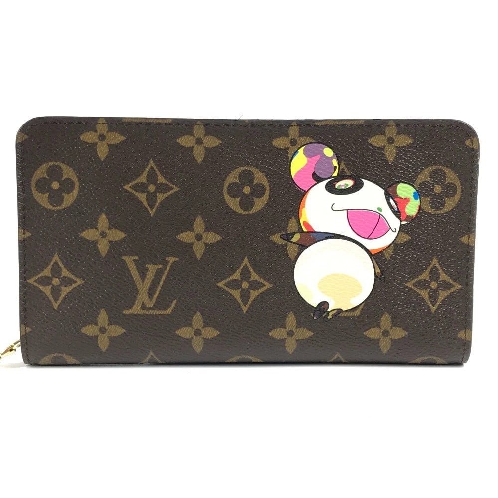 LOUIS VUITTON MONOGRAM PANDA TAKASHI ZIP WALLET: LOUIS VUITTON Monogram Panda Takashi Zip wallet Brand: LOUIS VUITTON Type/Style: Long Wallet Material: Monogram Canvas Color: Brown Size: W7.5xH3.9inch / W19cmxH10cm Accessories: None Accessories