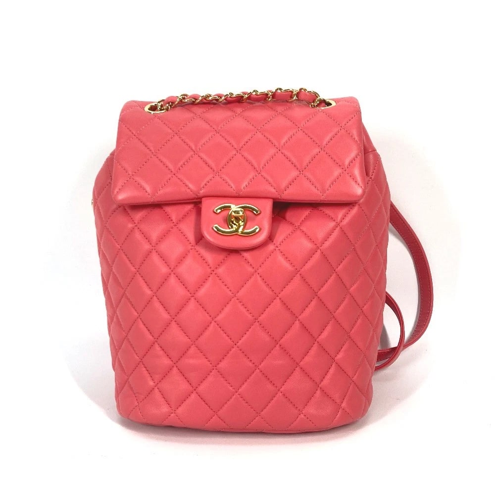 CHANEL BAG CC MATELASSE QUILTED BACKPACK LAMBSKIN (1 of 9)