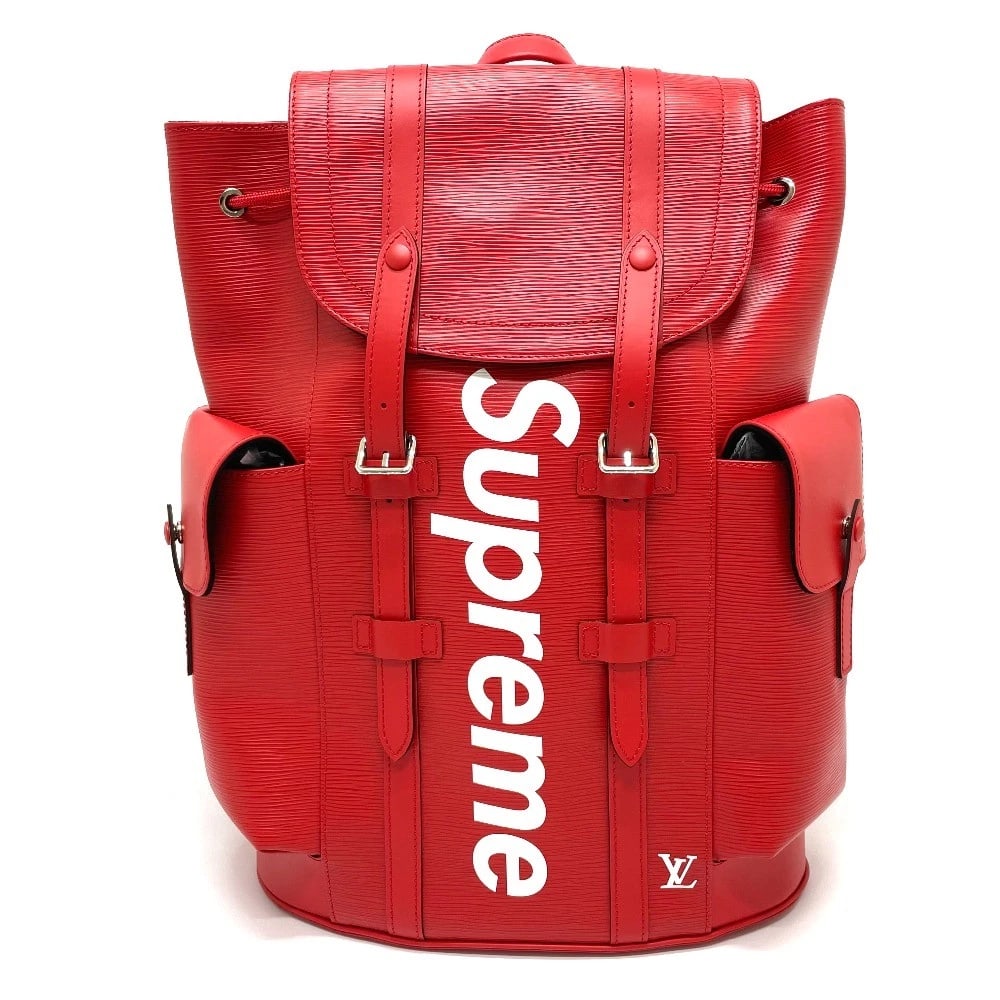 UNLOUIS VUITTON X SUPREME EPI CHRISTOPHER PM BACKPACK (1 of 9)