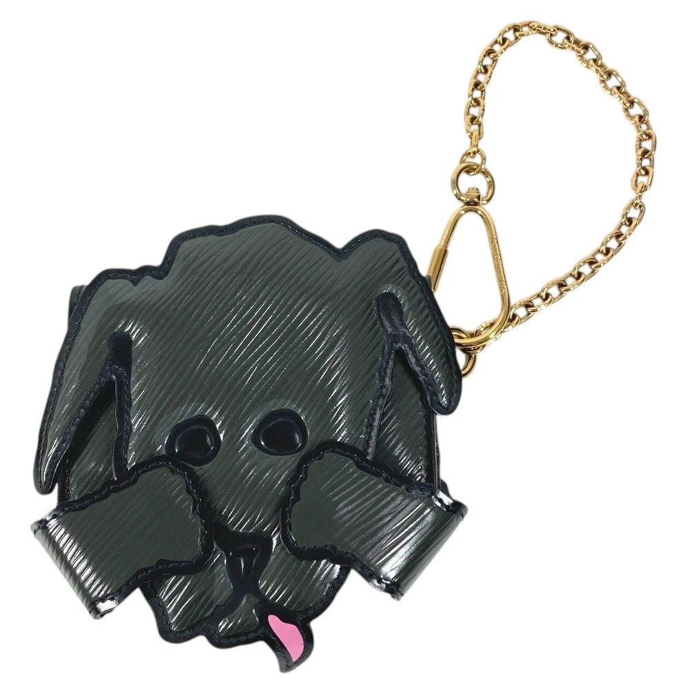 LOUIS VUITTON EPI CATGRAM DOG CARD HOLDER KEY HOLDER BAG: LOUIS VUITTON Epi Catgram Dog card holder key holder bag Brand: LOUIS VUITTON Type/Style: Card Case Material: Epi Leather Color: Black Size: W4.3xH4.7inch / W11cmxH12cm Accessories: None A