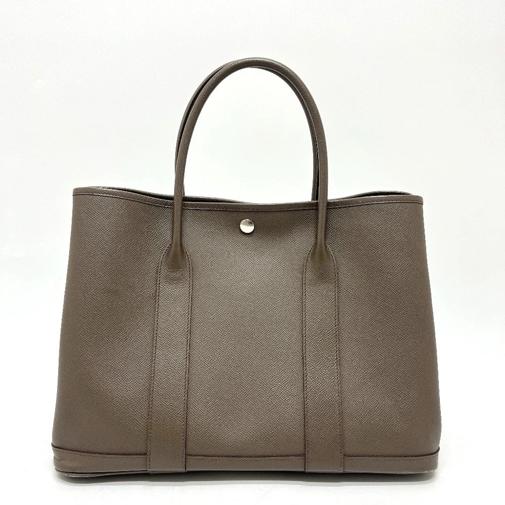 HERMES GARDEN PARTY 36 HAND BAG TOTE BAG: HERMES Garden Party 36 Hand Bag Tote Bag Brand: HERMES Type/Style: Tote Bag Material: Epsom Color: Navy Size: W14.2xH10.4xD6.7inch / W36cmxH26.5cmxD17cm Handle: 16.5inch / 42cm Accessories: None <